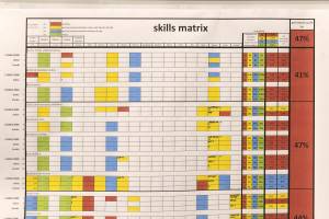 Voorbeeld Skills matrix