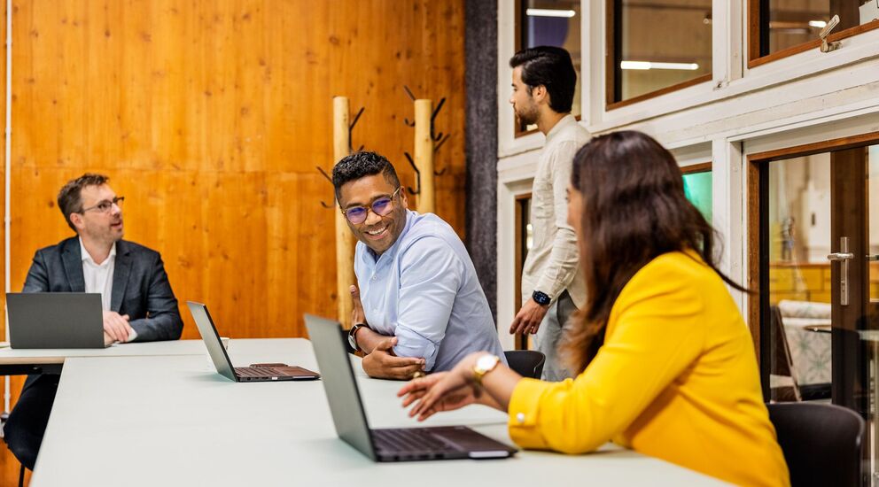 Samenwerkende collegas